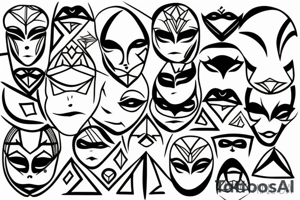 face ,fineline tattoo idea