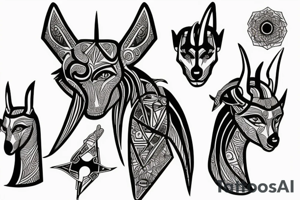 anubis tattoo idea