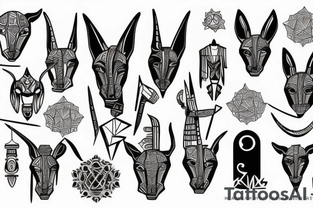 anubis tattoo idea