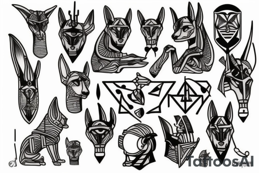anubis tattoo idea