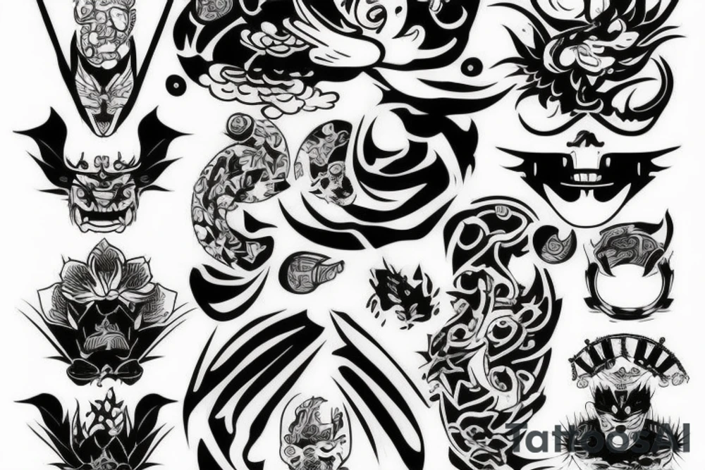 yakuza theme tatto tattoo idea