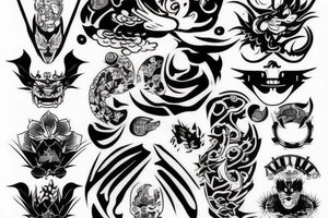 yakuza theme tatto tattoo idea