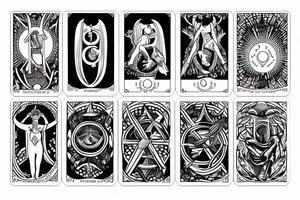 figure tarot card tattoo idea