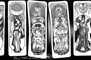 figure tarot card tattoo idea