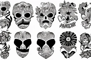 Duży czarny pająk na szuji tattoo idea