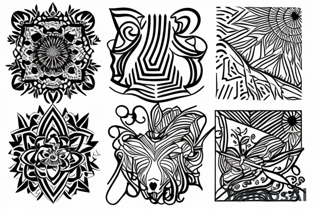 Natura, lwica tattoo idea