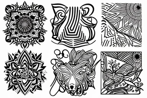 Natura, lwica tattoo idea