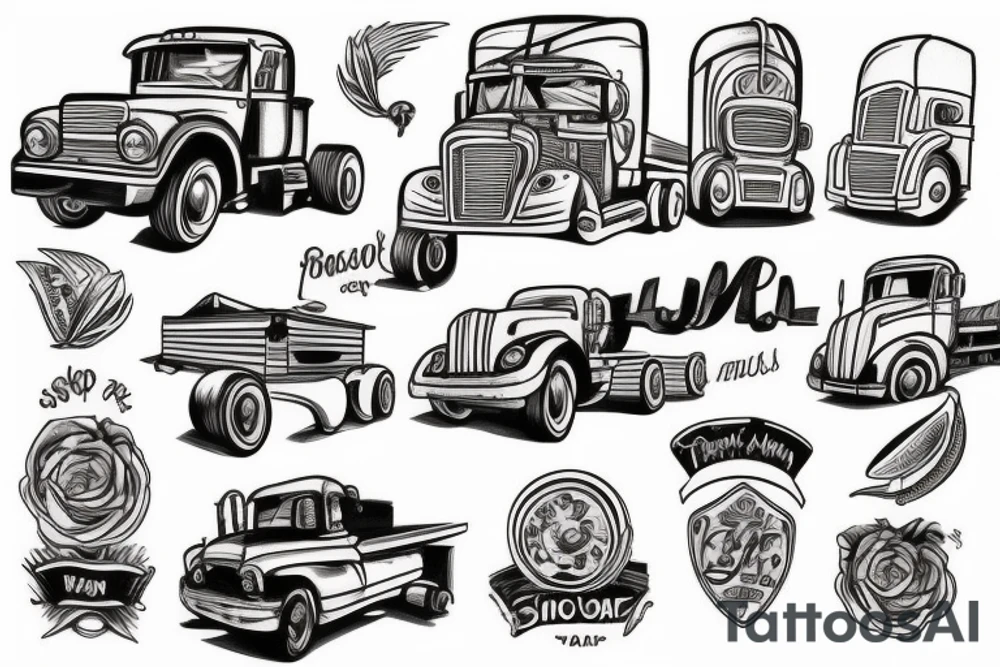 Truck tattoo idea
