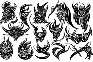 the devil as blacksmith tattoo idea