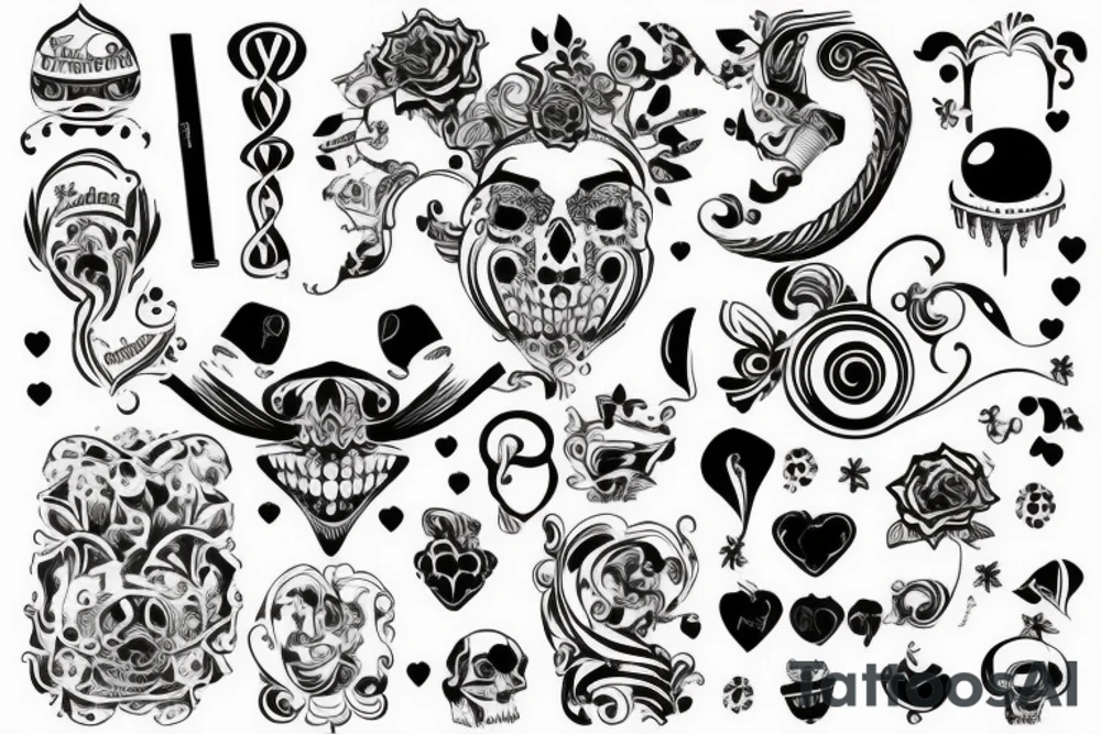 maska teatralna dobro i zlo 2 w 1 tattoo idea