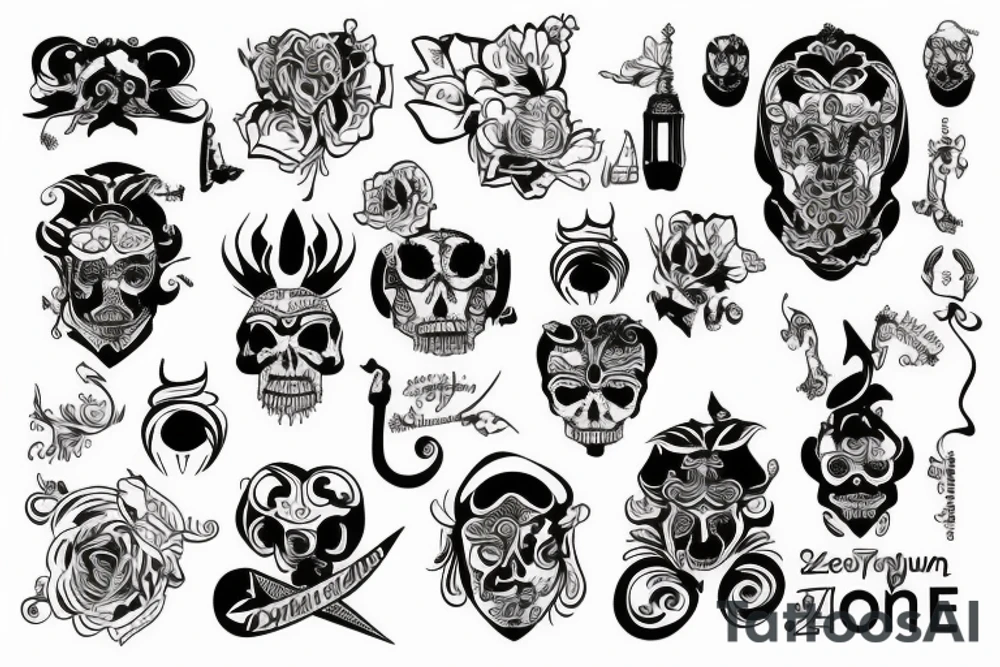 maska teatralna dobro i zło połączone razem tattoo idea