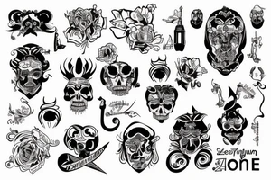 maska teatralna dobro i zło połączone razem tattoo idea