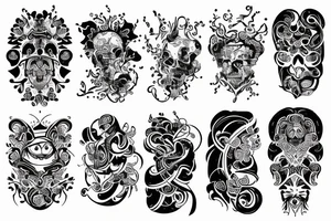 maska teatralna mina zła tattoo idea