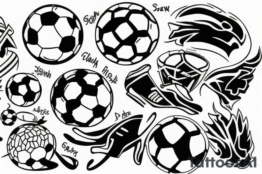 Soccer tattoo idea