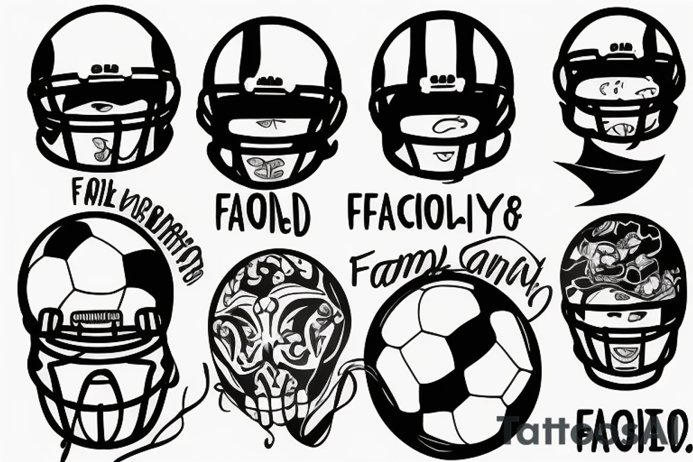 Football, family, money tattoo idea