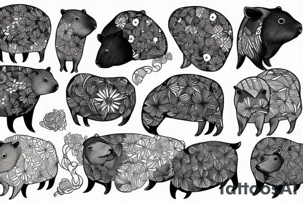 Capybara tattoo idea