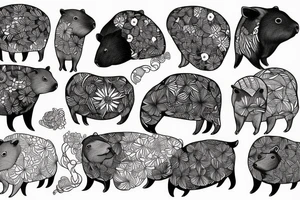Capybara tattoo idea