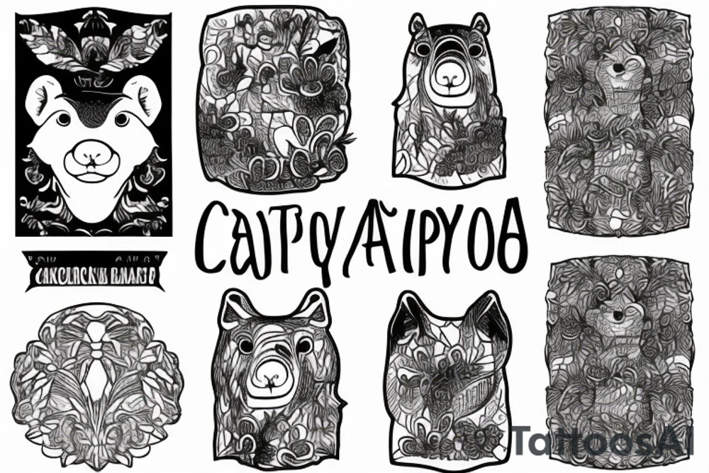 Capybara tattoo idea