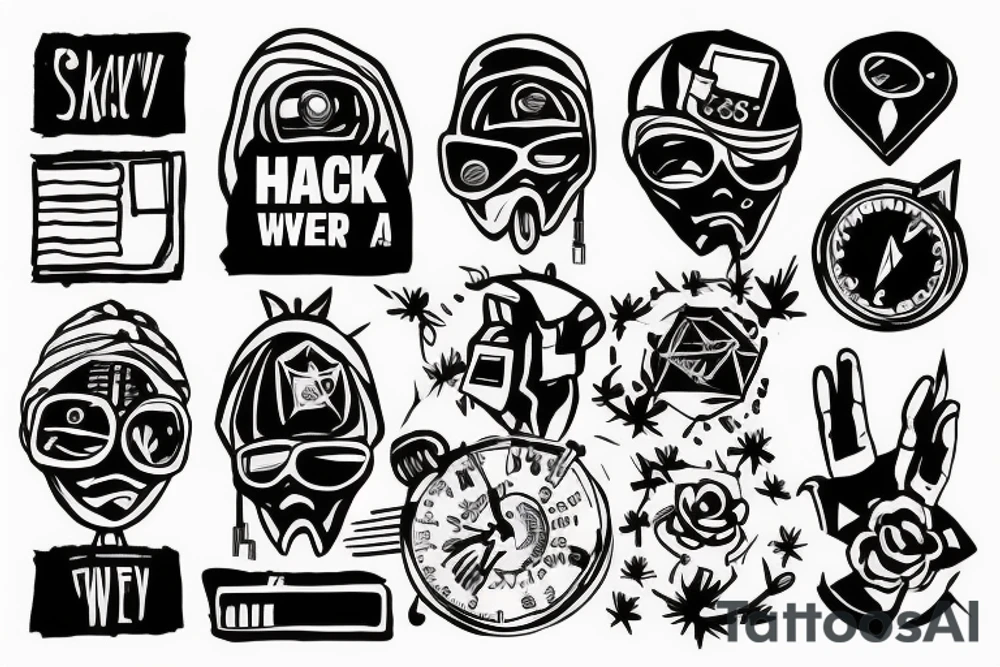 hacker stops the war tattoo idea