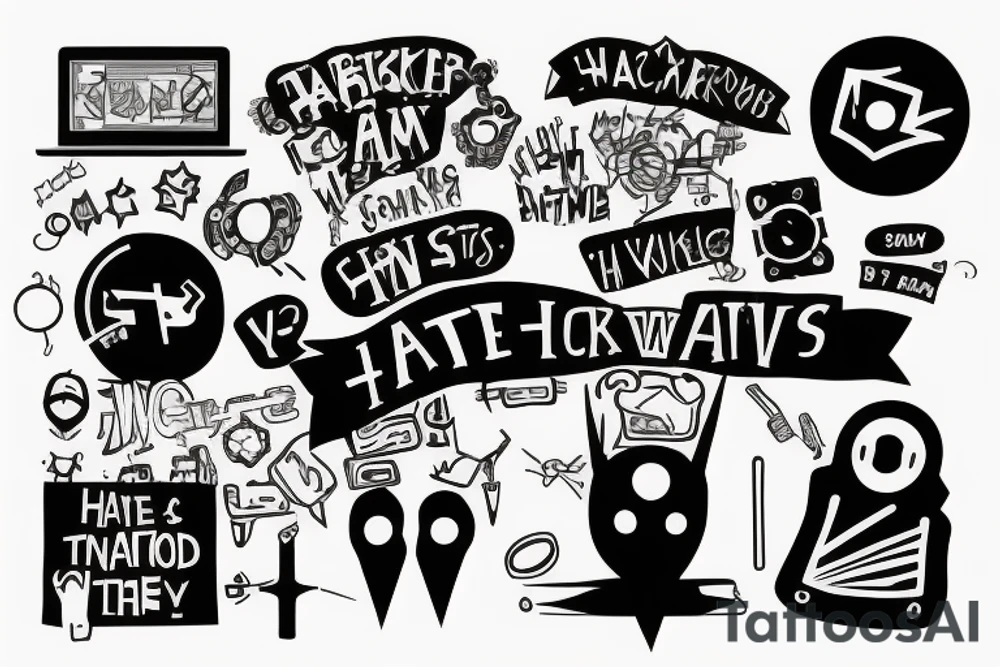 hacker stops the war tattoo idea