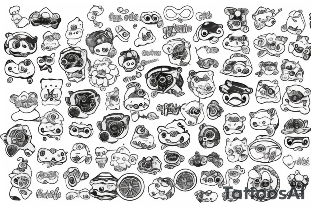 Uniform in gummy duck wheel tattoo idea