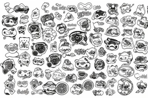 Uniform in gummy duck wheel tattoo idea