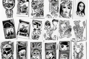 photo from instax. boy and girl tattoo idea