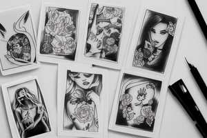 photo from instax. boy and girl tattoo idea