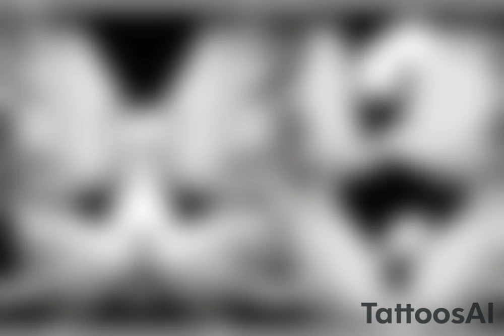 Angel with wings tattoo idea