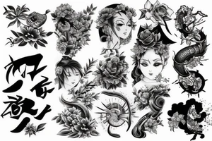 Japanese arm tattoo idea