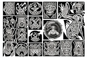 irish themed rising from the ashes tattoo idea