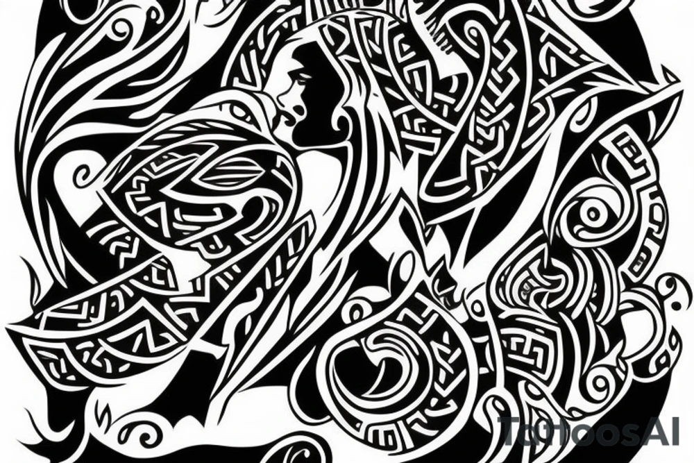 irish themed rising from the ashes tattoo idea
