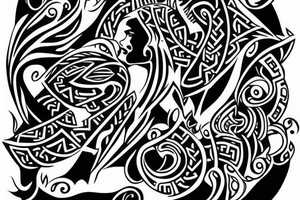 irish themed rising from the ashes tattoo idea