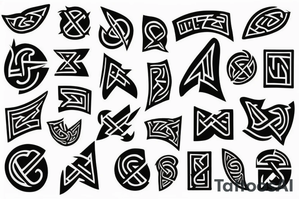 Nordic runes tattoo idea