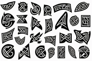 Nordic runes tattoo idea