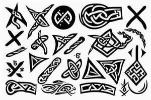 Nordic runes tattoo idea