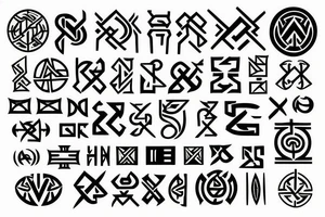 Nordic runes tattoo idea