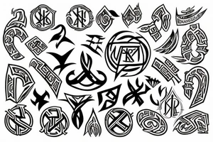 Nordic runes tattoo idea