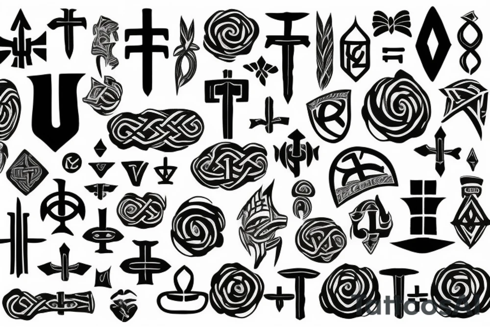Nordic protect rune tattoo idea