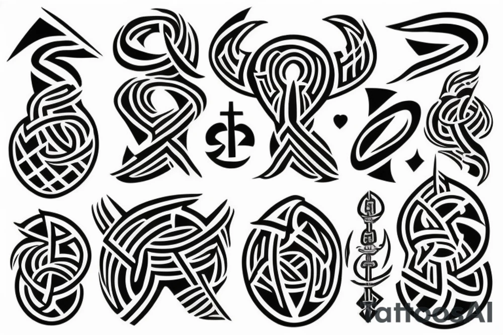 Nordic protect rune tattoo idea