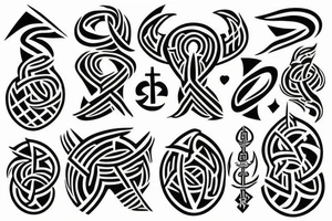Nordic protect rune tattoo idea