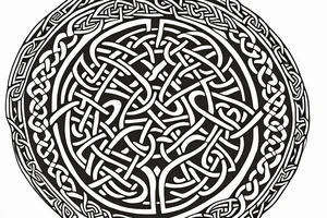 irish shamrock, tree of life, celtic knot combination.  Also with the theme of a rising sun. tattoo idea