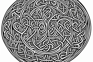 irish shamrock, tree of life, celtic knot combination.  Also with the theme of a rising sun. tattoo idea