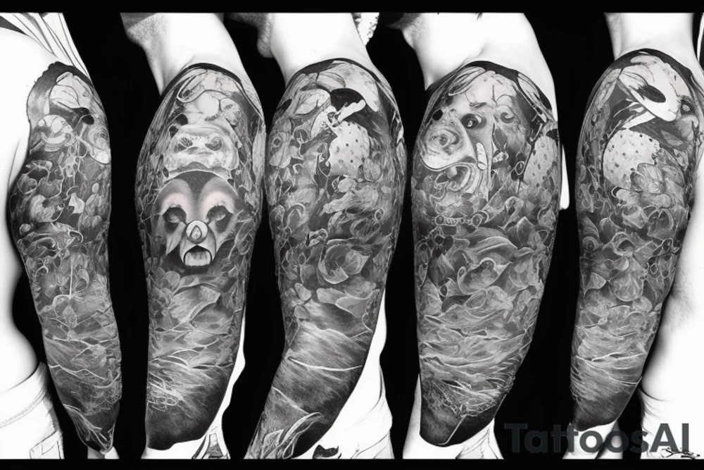 angry bear tattoo idea