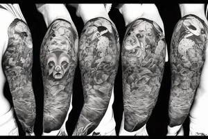 angry bear tattoo idea