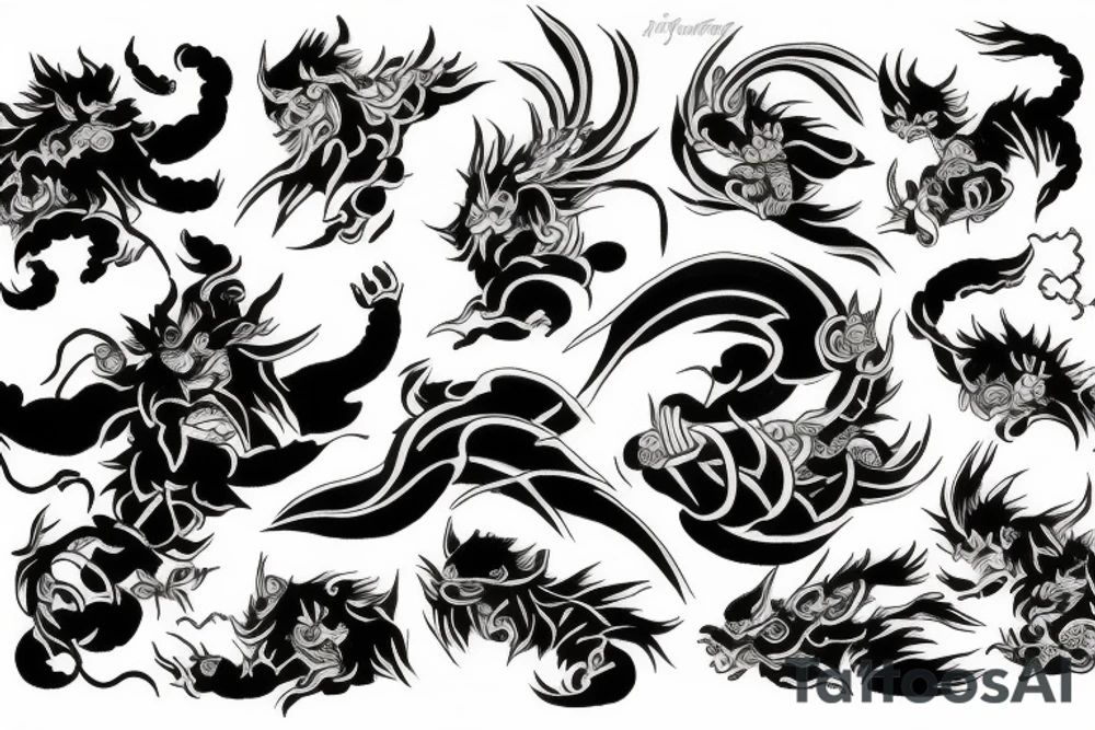 Raijin tattoo idea