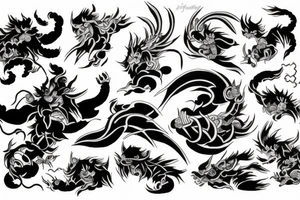 Raijin tattoo idea