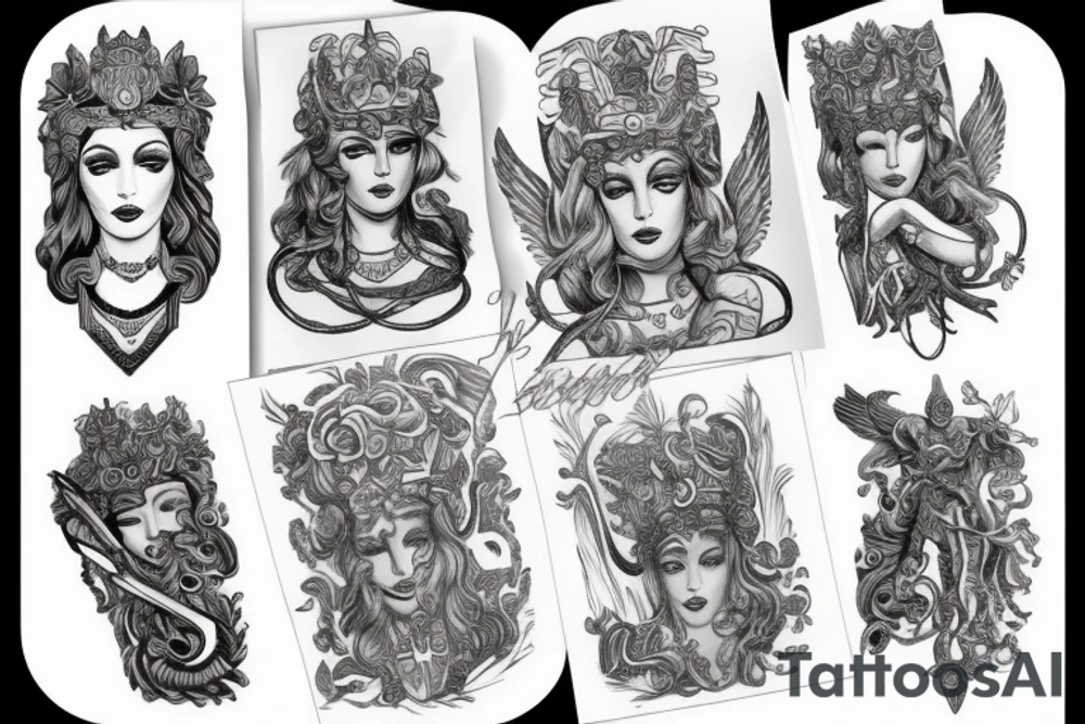 Athena tattoo idea