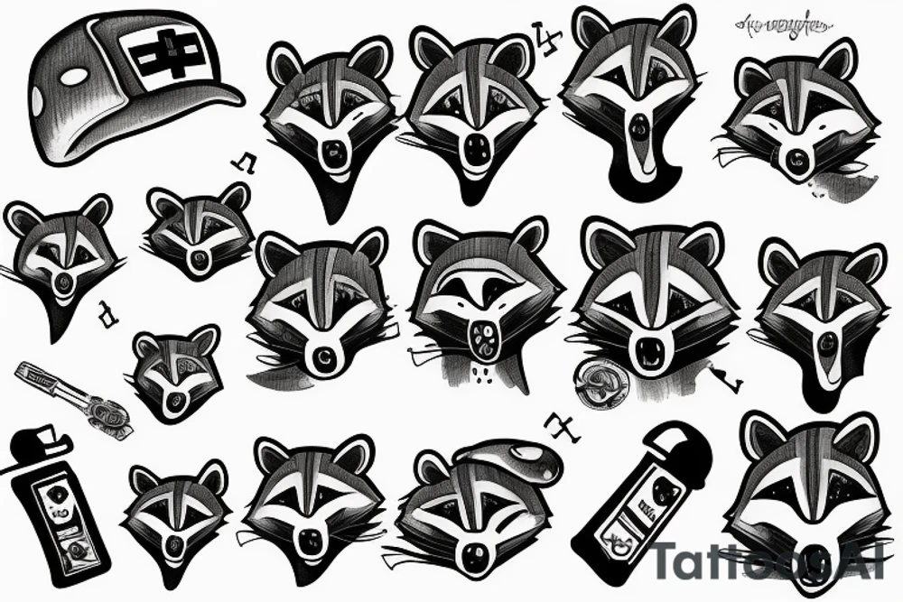 Medic racoon tattoo idea