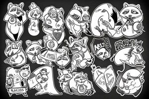 Medic racoon tattoo idea
